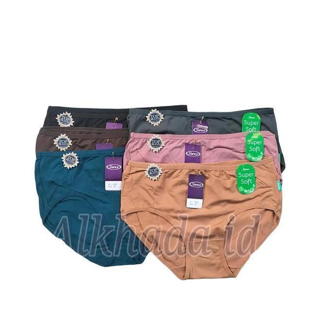 MD75 >> Celana Dalam Perempuan Remaja Polos Bahan Lembut Karet Kecil Cd Celana Dalem Wanita Dewasa L