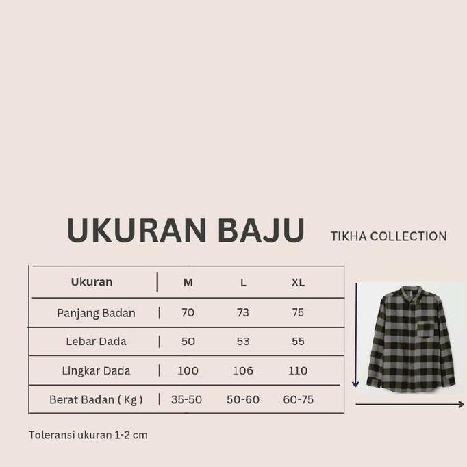 Xxxy- Kemeja Flanel Pria Wanita Distro Unisex Lengan Panjang Ukuran M L Xl Casual Kain Lembut Motif 