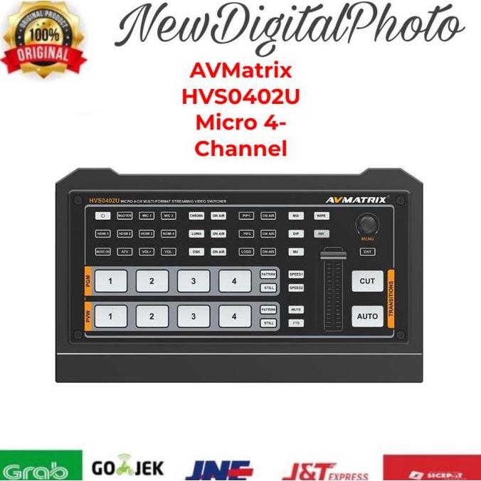 TERMURAH - AVMATRIX HVS0402U 4-Channel Live Streaming Video Switcher