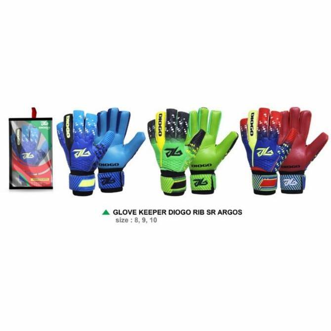 Pootbol- Sarung Tangan Kiper Tulang Argos Diego Diogo Original