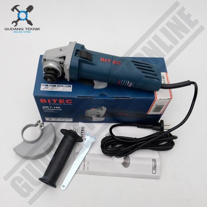NUNNALLY Gerinda Tangan Bitec GM 7-100 - Angle Grinder Gerinda Listrik Bitec
