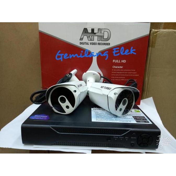 PAKET CCTV DVR 4CH FULL HD 2 CCTV OUTDOOR HD TURBO