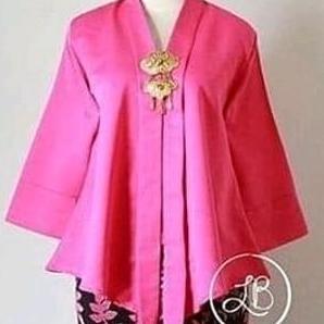 Atasan Floy Baloteli Encim Polos Busui / Kebaya Natal / Kebaya Atasan / Kebaya Encim Polos LS