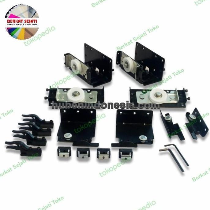 TERLARIS - HUBEN YIMING - RODA (3 Pintu) Lemari Sliding Gantung Baju Pakaian