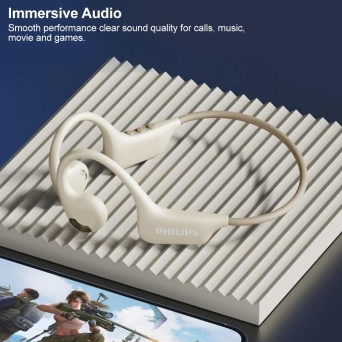 Philips TAA1708 / TAA 1708 16mm Driver Bluetooth Open Ear Wireless Headphone (TERBAIK) (TERBARU) (TE