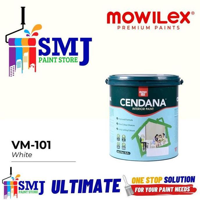 Colorbit- Cat Tembok Interior Mowilex Cendana 101 Putih 5Kg