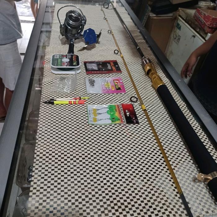Paket Pancing Joran Reel Set Kolaman Carbon