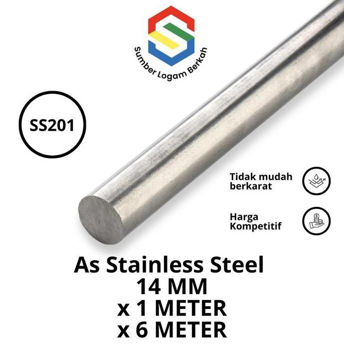 NEW - as 14 mm stainless steel 201