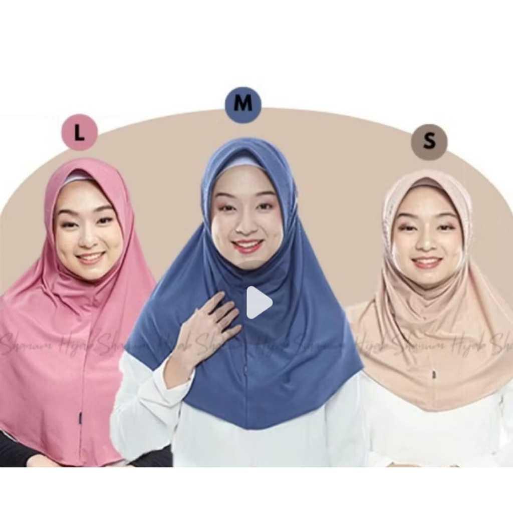 Kerudung  Bergo  Hijab Instan Sport Anak Sekolah Sd  Smp Sma Smk