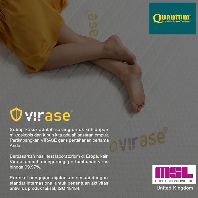 Quantum Kasur Orthopedic Posture Master Greentea Latex Virase - Spring Bed Springbed Orthopedic (TER