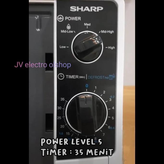Microwave SHARP R-220MAWH 20 Liter - 450w / SHARP Microwave Low Watt LS