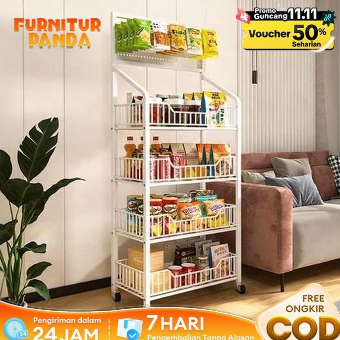 BEBAS ONGKIR - Rak Chiki Serbaguna 4 Dan 5 Susunrak ciki Snack rak warung 4 susun termurah Rak Chiki