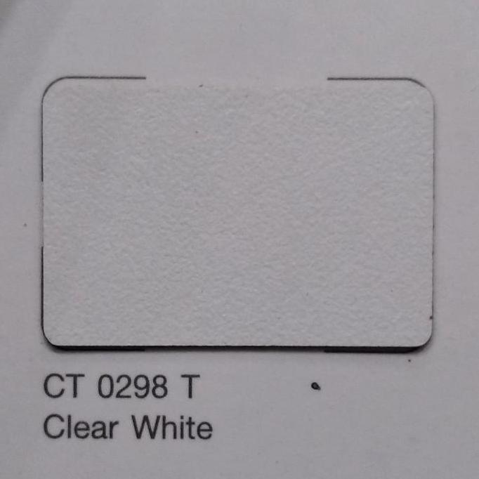 TERBARU - HPL CARTA CLEAR WHITE (KULIT JERUK) CT 0298T