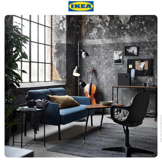 IKEA GLOSTAD Sofa 2 Dudukan Minimalis Knisa Biru (TERBAIK) (TERBARU) (TERMURAH)