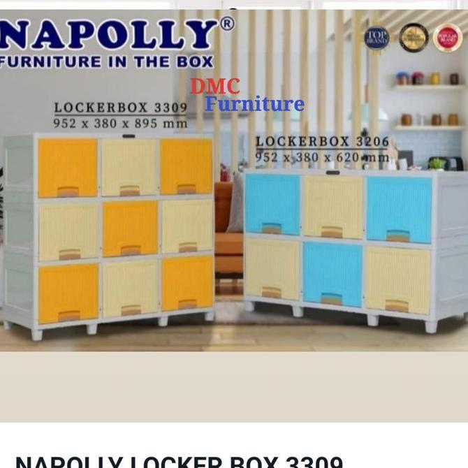 PROMO - Locker box Lemari Baju Lemari Plastik Lemari Serbaguna Napoly