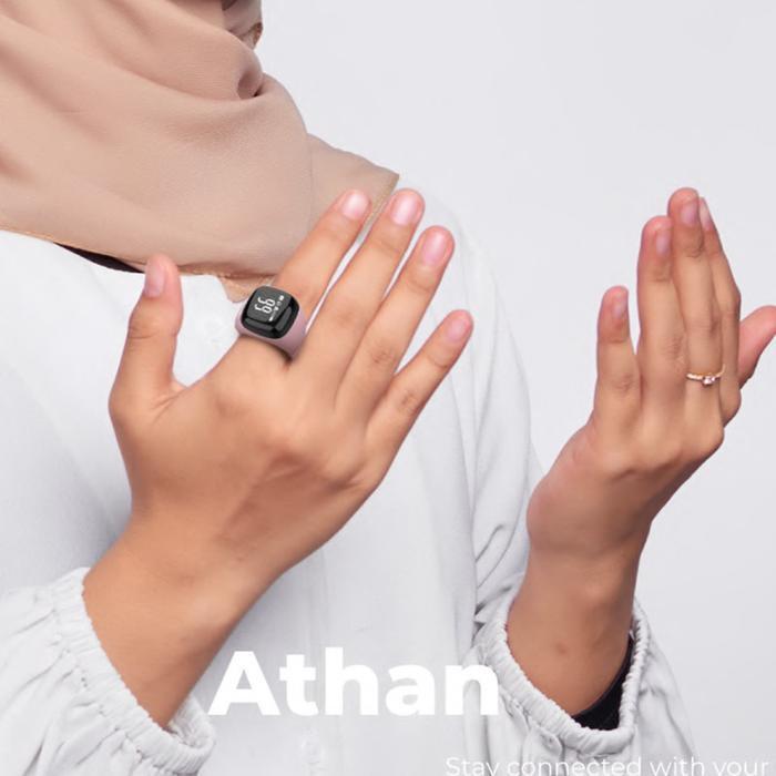 (Promo) New Iqibla Aluminum Alloy Digital Tasbih Iqibla Zikr Ring Iqibla Noor N01 Cincin Tasbih Digi