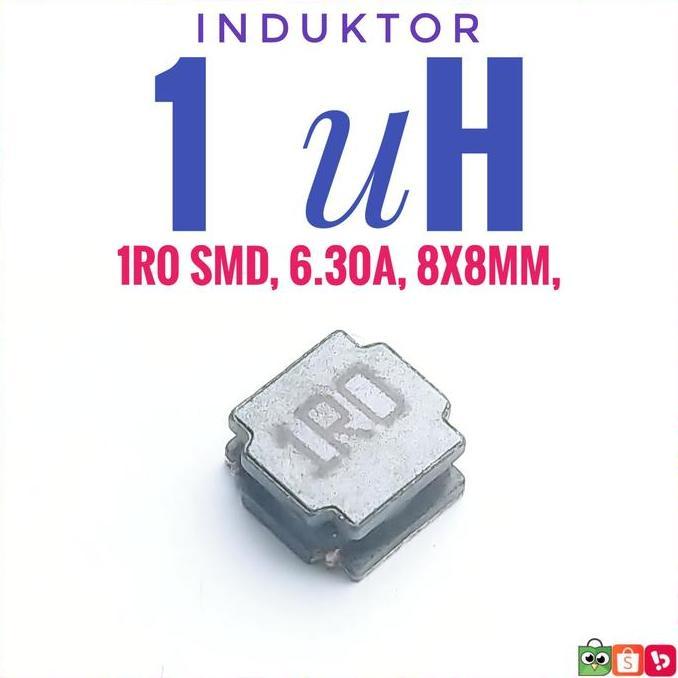 (1) INDUKTOR 1uH 6.30A SMD Series 8x8mm 1 uH 1R 1R0 tek70n Buru Order