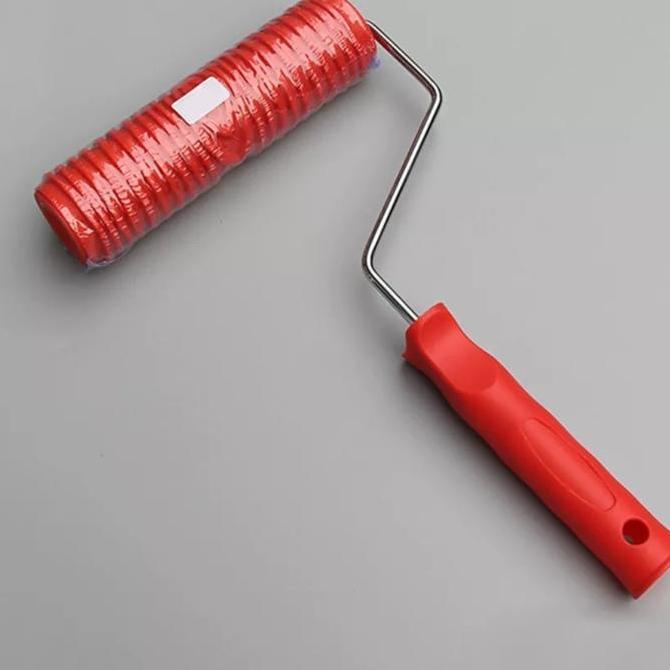 Kuas Roller Brush Rol Cetak motif kayu cat lem dinding wallpapper