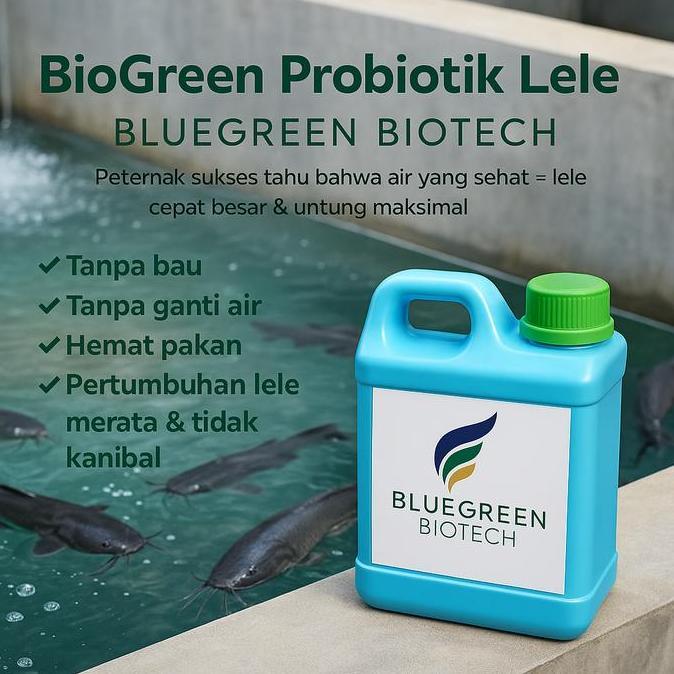 BEBAS ONGKIR - BioGreen Probiotik Lele BlueGreen Biotech