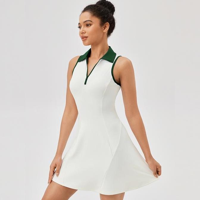 PROMO - Baju Setelan Wanita Olahraga Tenis Padel Golf SET08 - Dress Sport Korea Terusan Olahraga Wan