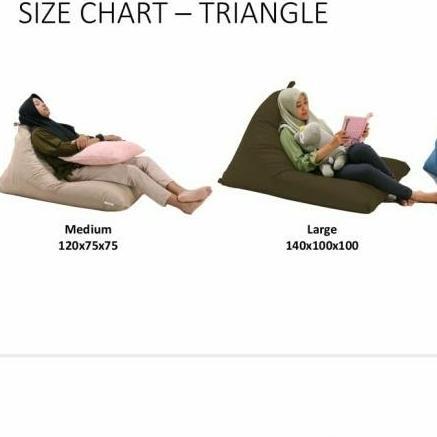 sofa triangle/sofa bean bag/ sofa lantai/ sofa santai