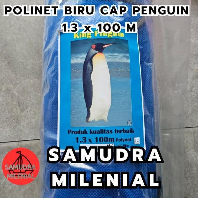 TERMURAH - Polinet / Polynet Biru 1 ROL Jaring Pengaman Proyek / Tanaman / Tambak