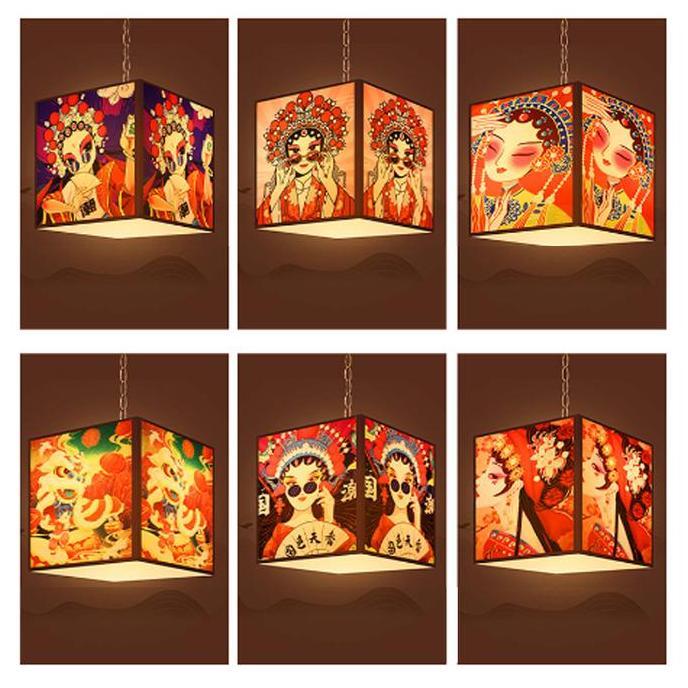 MIOSHINOCHE Lampu Dekorasi Imlek Lampu Lampion Imlek Lampion Tahan Air Luar Ruangan