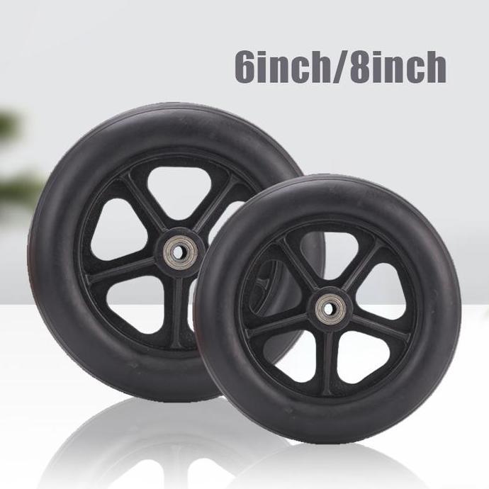DHEALOKA roda depan kursi roda 8 inch diameter 20/15 cm original