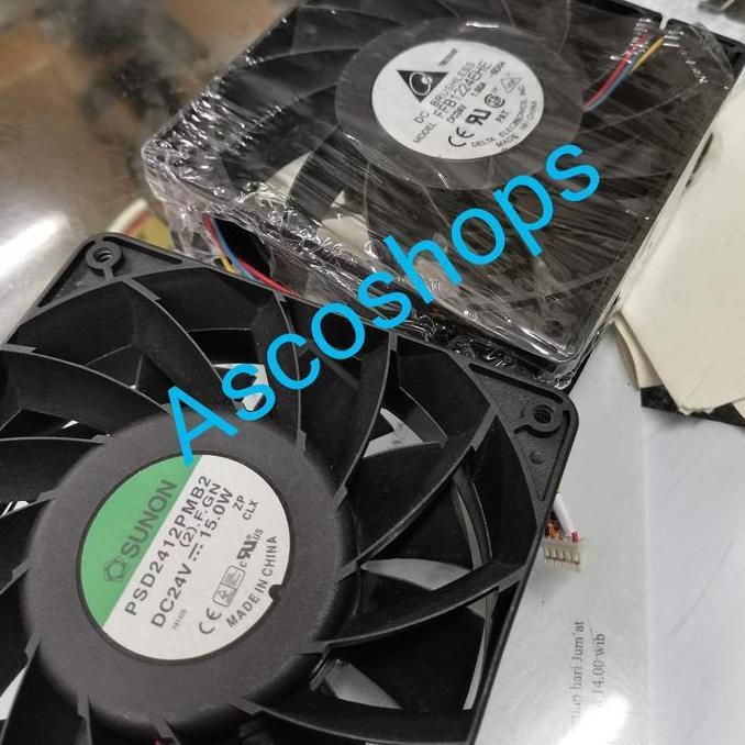 NEW Kipas fan panel high speed 24v dc 12x12 cm 12 x 12cm ball bearing