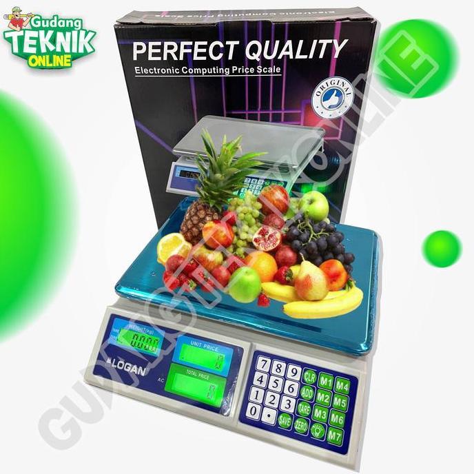 CARDIENAL Timbangan Duduk Digital 30KG RC-14 LOGAN / Timbangan Digital Sayuran Buah Beras Laundri 30