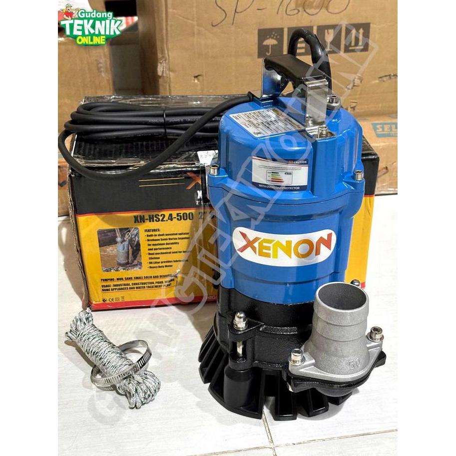 PAPANDAYAN Pompa Air Celub Kotor Bersih 2"  XENON X-HS2.4-500 500W / Pompa Air Celup Sedot Air Pump 