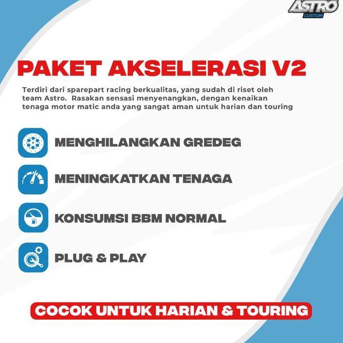 DA28 - Upgrade CVT V2 Mio M3 Z 125 S 125 Fino X-ride Soul GT 125 Freego Filano Mangkok Ganda Kawahar