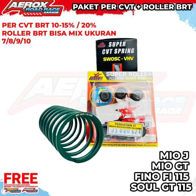 DE166 - PAKET 2 IN 1 PER CVT BRT ROLLER BRT MIO J MIO GT FINO 115 SOUL GT 115