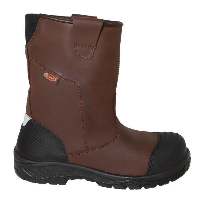 Dr OSHA Mustang 3373 S2 Composite Waterproof Safety Shoes Boot - Brown