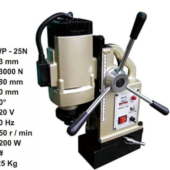 MIOSHINOCHE Bor Magnet Duduk 23mm WIPRO WP25N / Magnetic Drill 23 mm WP25N WIPRO