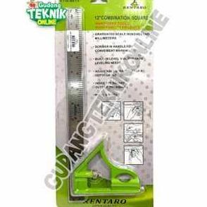 PAPANDAYAN (KENTARO SIKU WATERPASS) Siku WATERPASS Penggaris Siku 12" KENTARO KTR-4011 / Penggaris G