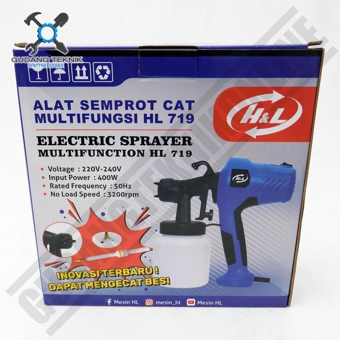 SABILULUNGAN Elektric Spray Gun H&L HL 719 - Alat Semprot Cat Elektrik H&L HL719
