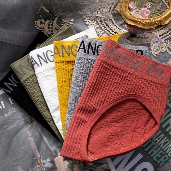 MIOSHINOCHE CODCelana Dalam Mid-Rise Super Lembut, Bahan Ice Silk Import Cepat Kering, Tidak Meningg