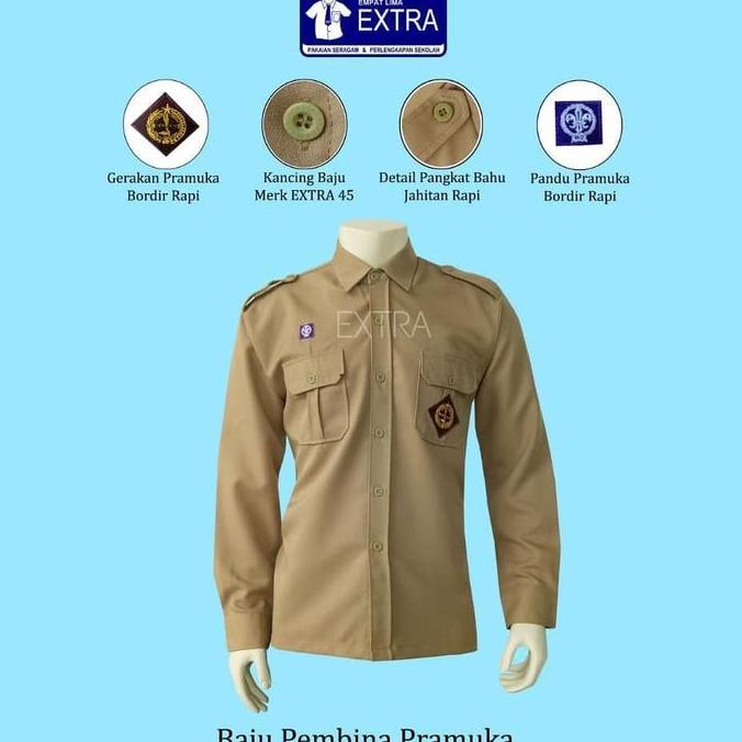 Baju Pembina Pramuka Rafilo Putra Lengan Panjang