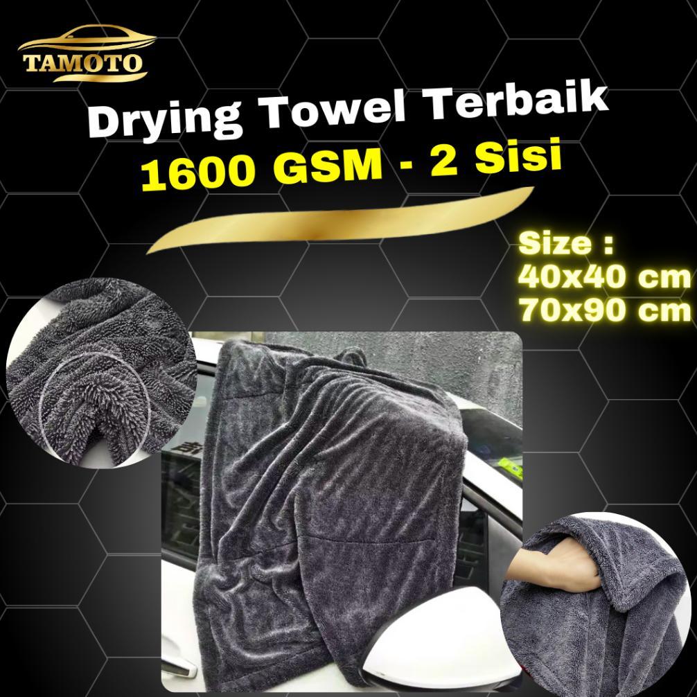 Lap Microfiber Jumbo 1600 GSM / Drying Towel Besar Kain Handuk Pengering Mobil dan Motor