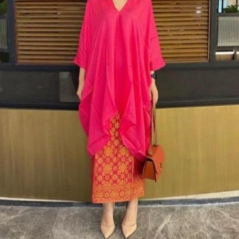 BLOUSE KAFTAN TUNIK ARUNA VISCOSE SEMI SUTRA (hanya atasan)