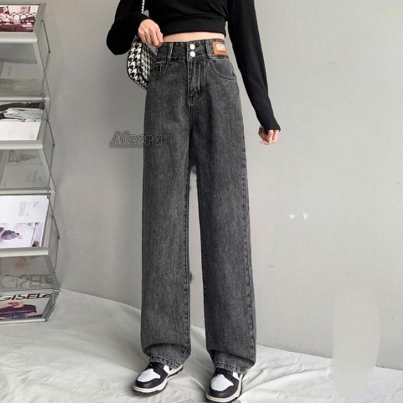 Discount Highwaist Jeans Premium Kulot Kancing 2 by Alzera