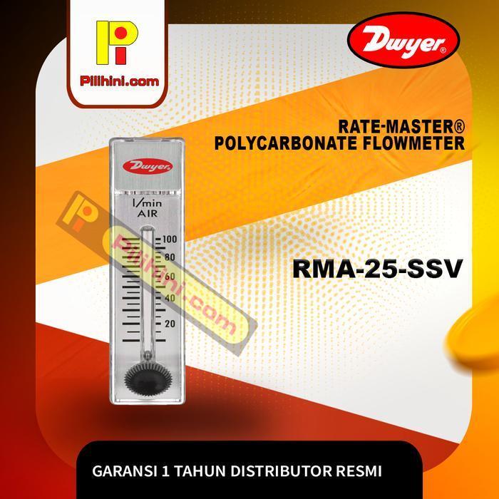 Dwyer RMA-25-SSV Rate-Master Polycarbonate Flowmeter