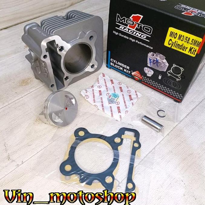 Blok Seher Bore Up Moto 1 Racing Mio M3 / Fino 125 / Xride 125 / Mio Soul 125 Ukuran 58,5Mm Harga Sp
