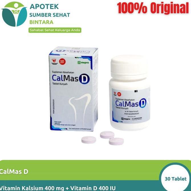CalMas D Suplemen Kalsium & Vitamin D untuk Tulang Sehat