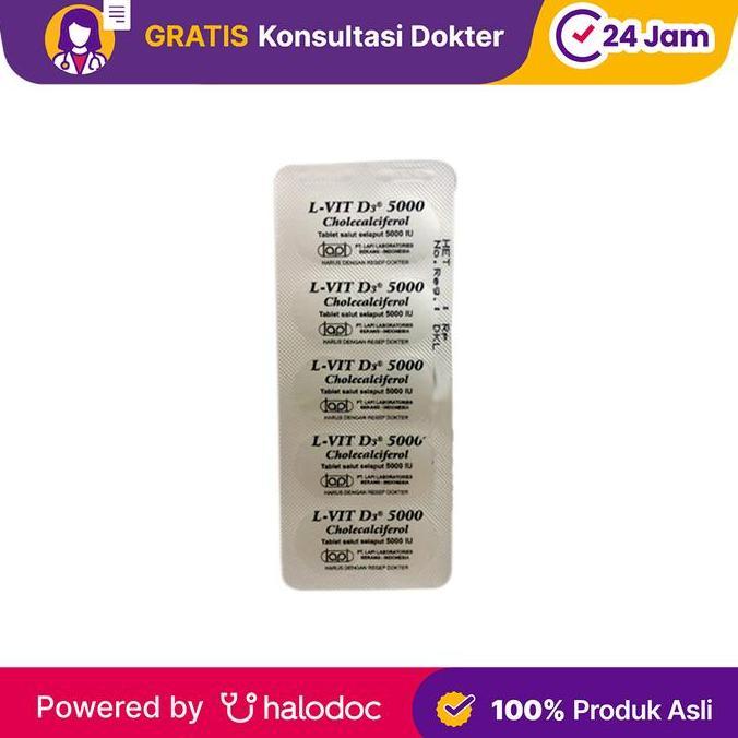 L-Vit D3 5000 10 - Vitamin D - Halodoc