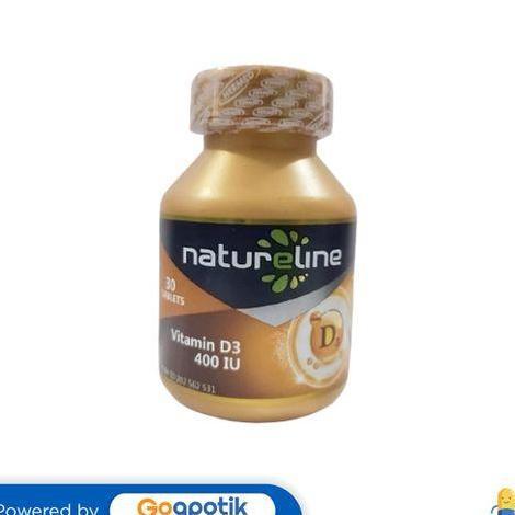 NATURELINE VITAMIN D3 400 IU BOTOL 30