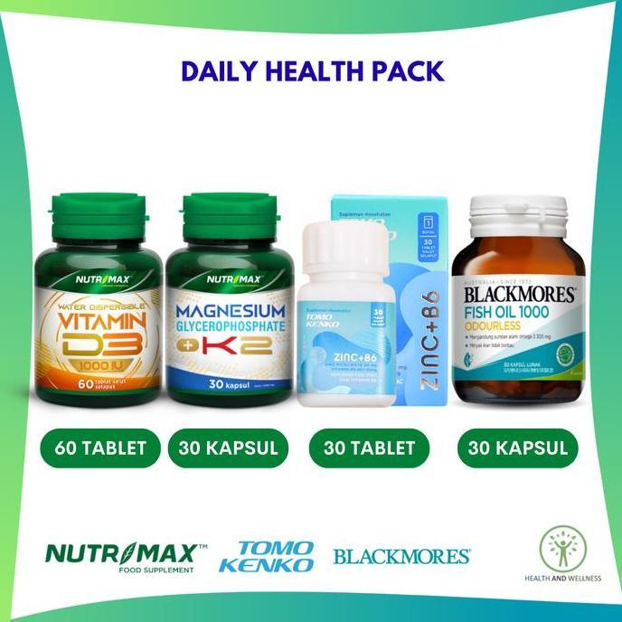 NUTRIMAX VITAMIN D3 1000 IU MAGNESIUM K2 TOMO KENKO ZINC BLACKMORES FISH OIL