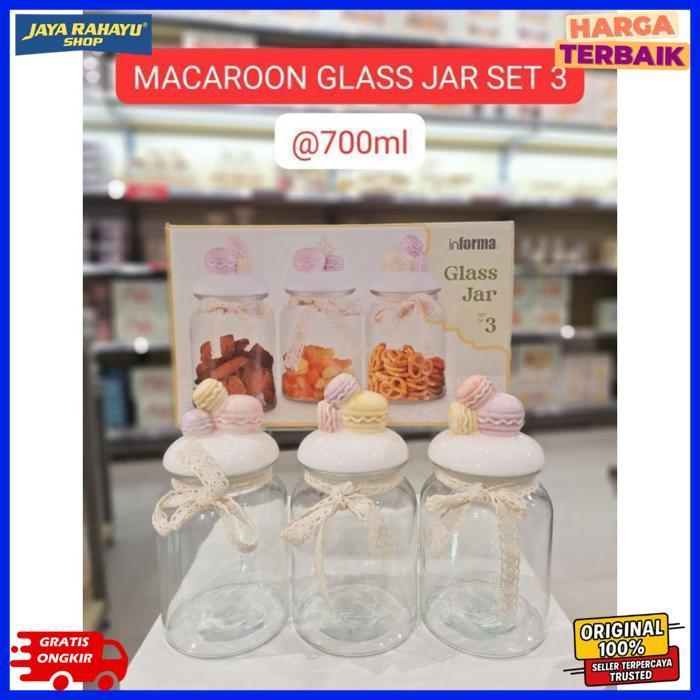 Best Seller Toples Kaca Macaroon Informa/Toples Kue Lebaran