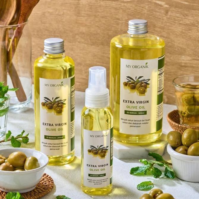 Backto- My Organik Extra Virgin Olive Oil Minyak Zaitun Murni Untuk Di Minum Masak Campuran Makanan 